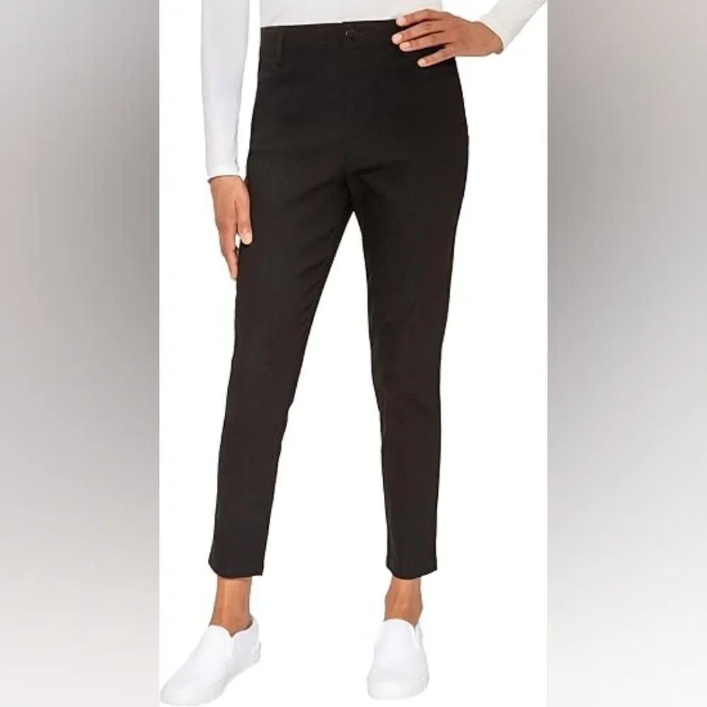 Mario Serrani Black Textured Pull On Pants